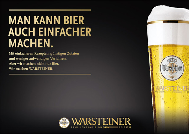 德国Warsteiner啤酒启用新LOGO和新包装