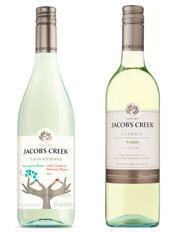 深圳VI设计分享之澳洲葡萄酒品牌JACOB’S CREEK新标志形象设计