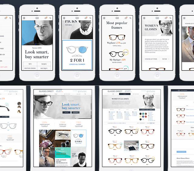 英国专业眼镜购物网站Glasses Direct全新品牌形象----深圳品牌设计