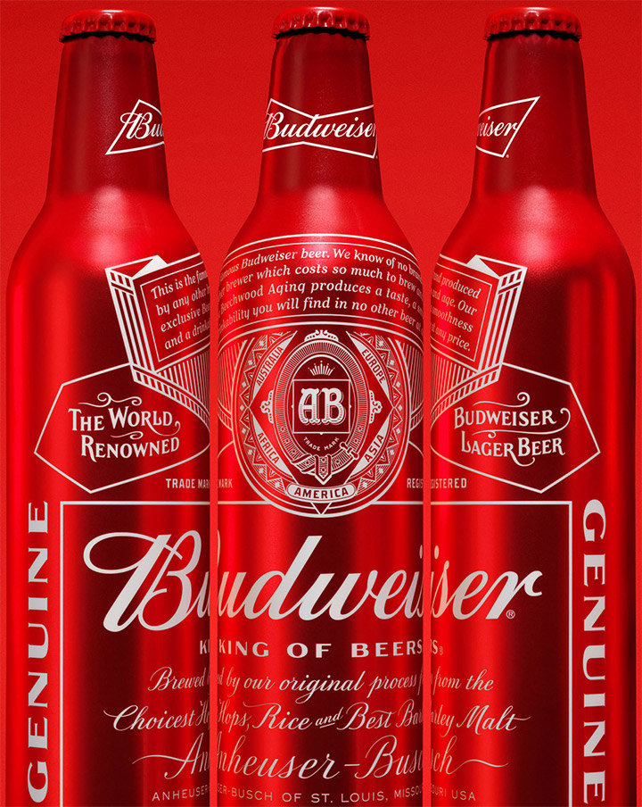 百威啤酒（Budweiser）启用新VI设计和新包装